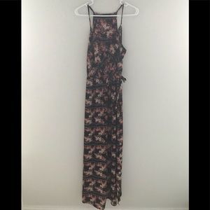 Black floral sundress